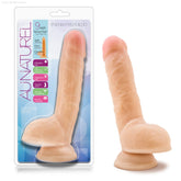 Au Naturel Realistic 9-Inch Long Dildo With Balls & Suction Cup Base-French Quarter Lingerie
